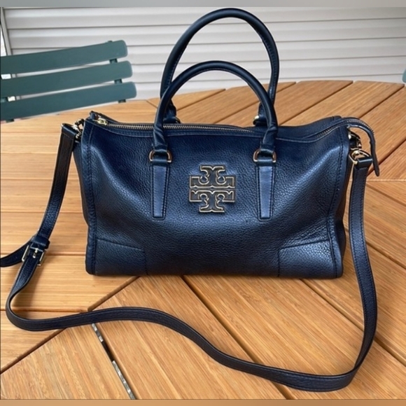 Tory Burch Handbags - Tory Burch Britten Satchel Bag w/Crossbody Strap & GHW